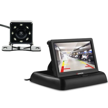 Camera auto video marsarier cu 8 LED si Monitor LCD pliabil de 4.3 inch
