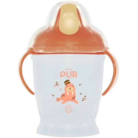 Cana de baut cu cioc dur +6 luni Piersica, 1 bucata, PUR