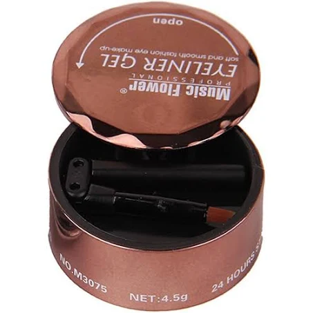 Eyeliner lichid rezistent la apa, negru, textura cremoasa