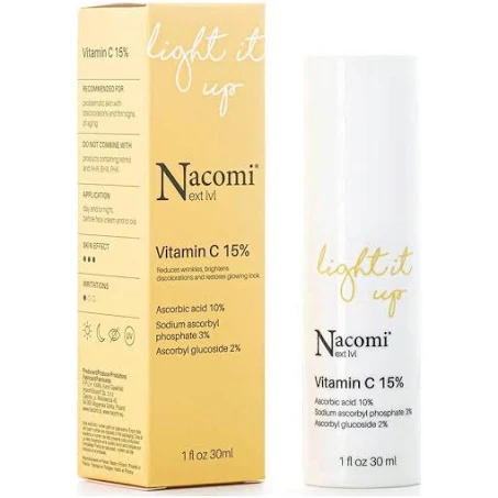 Nacomi Next Level, ser cu vitamina C 15%, 30 ml