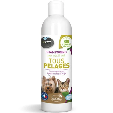 Sampon Bio Caini si Pisici Toate Tipurile de Blana 240ml