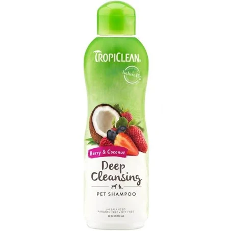 Sampon pentru caini si pisici, Tropiclean Berry & Coconut, 355 ml