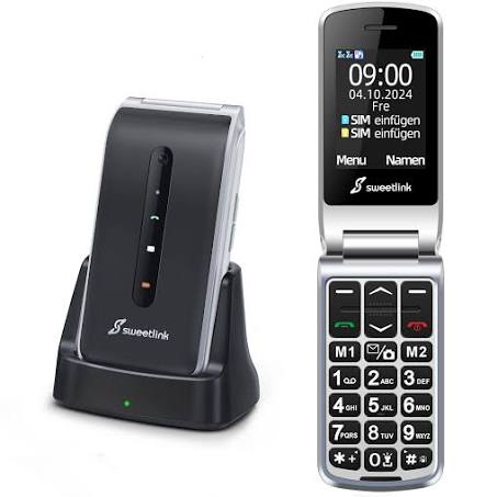 SweetLink F1 Plus Telefon mobil pentru seniori, taste mari, meniu in limba Romana ...