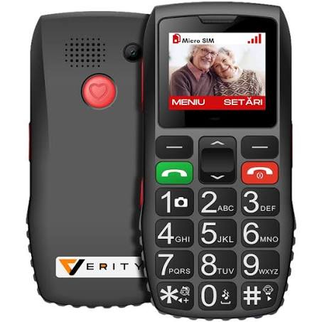 Telefon mobil pentru seniori, cu meniul in limba Romana, taste mari, buton SOS ...