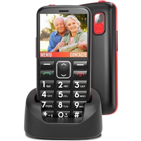 Telefon Mobil Seniori cu Taste Mari CZAY , Meniu in Limba Romana, Ecran LCD ...