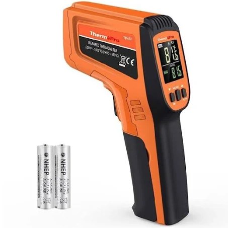 Termometru cu infrarosu cu laser dublu TP450, interval de temperatura -50°C~550°C