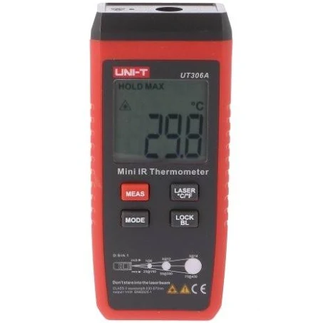 Termometru Infrarosu Fara Contact Lcd Iluminat -35÷300°c Ut306a - Uni-t