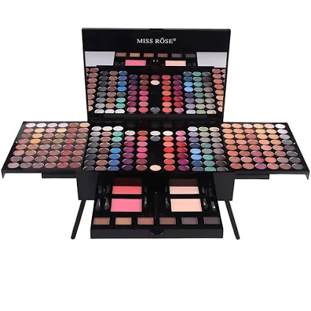 Trusa de machiaj profesionala multifunctionala Miss Rose de la JOZY , culori ...