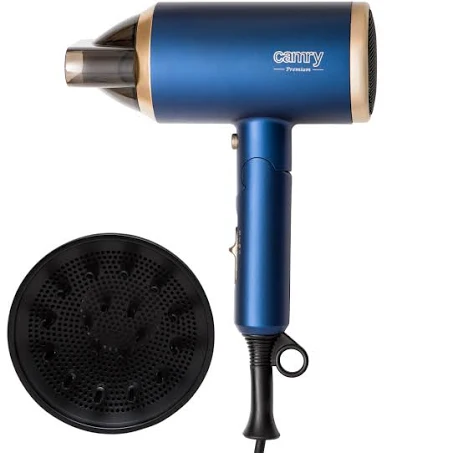 Uscator de par cu difuzor Camry CR 2268, 1800W, Ionizare, Pliabil, 2x2 trepte ...