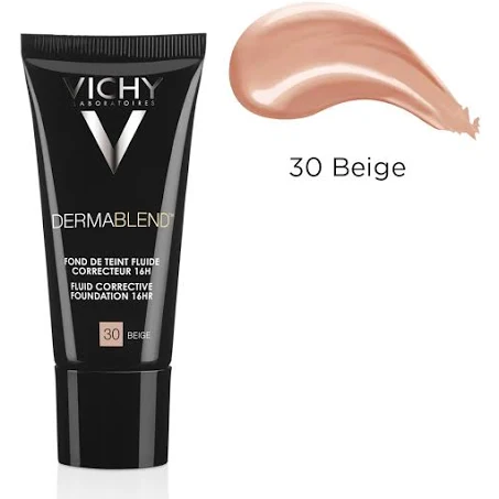 VICHY DERMABLEND Fond de ten fluid corector SPF28, nuanta 30 Beige, 30ml